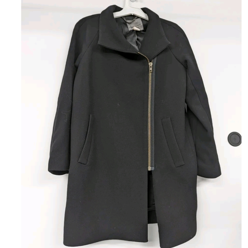 J Crew Double Cloth By Manifaturra De Carmignano Italy Size 4 Black